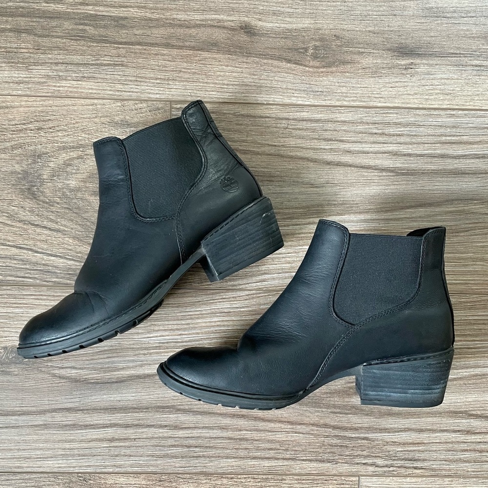 Timberland Sutherlin Bay Low Black Chelsea Boots | 8